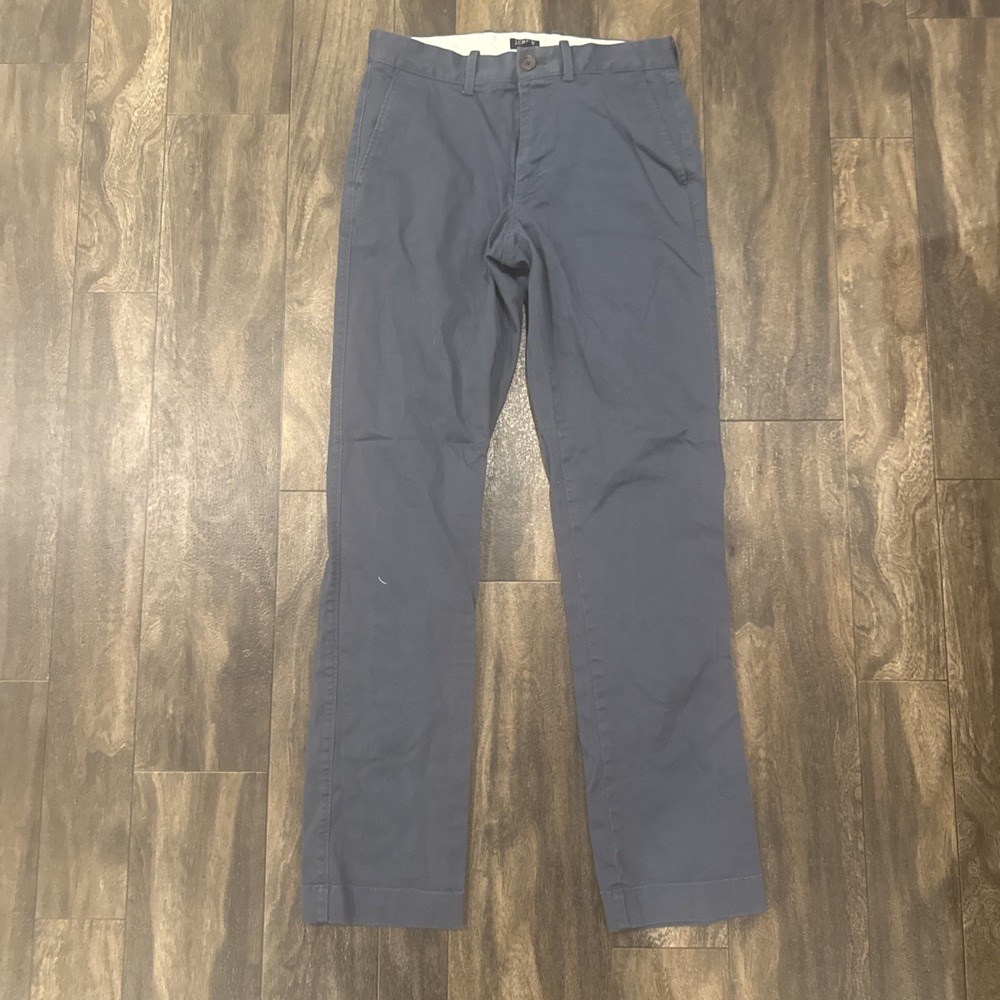 J.Crew Flex Straight Leg Navy Blue Chino Pants Men's 29x32 Casual Dress Pant